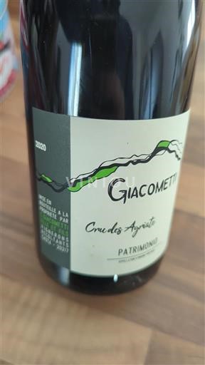 Corse Patrimonio Domaine Giacometti Cru des Agriate 2020