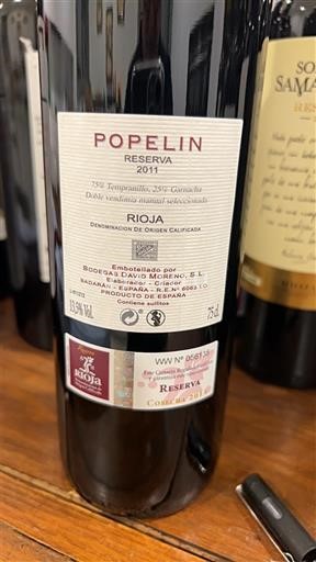 La Rioja Rioja Bodegas David Moreno Popelin Reserva 2011