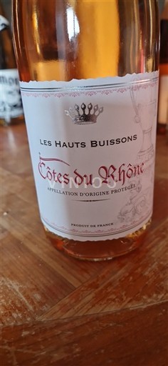 Rhônedalen Côtes du Rhône Les Hauts Buissons Icke årgångsbetecknad