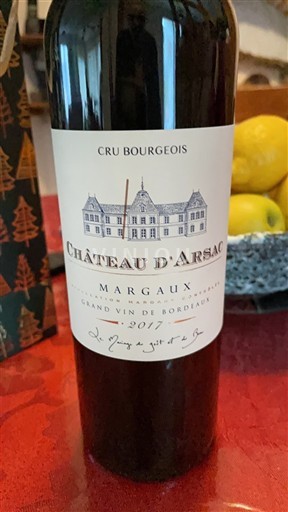 Bordeaux Margaux Château Arsac 2017