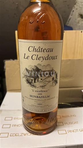 Southwest Monbazillac Château Le Cleydoux L'excellence 2006