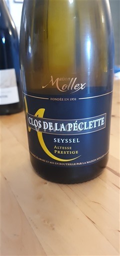 Saboya y Bugey Seyssel Maison Mollex Clos de la Péclette Altesse Prestige 2023
