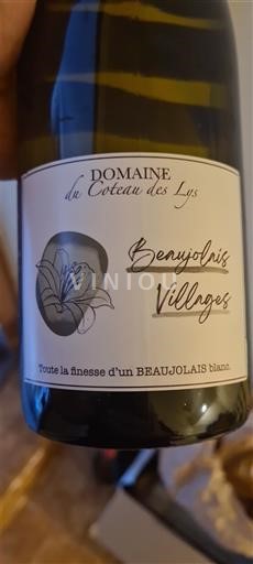 Beaujolais Beaujolais Villages Domaine Coteau des Lys Senza annata