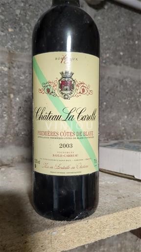 Bordeaux Côtes-de-blaye Château La Carelle 2003