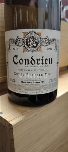 Rhône Valley Condrieu Domaine Mazet Rouelle Midi 2018