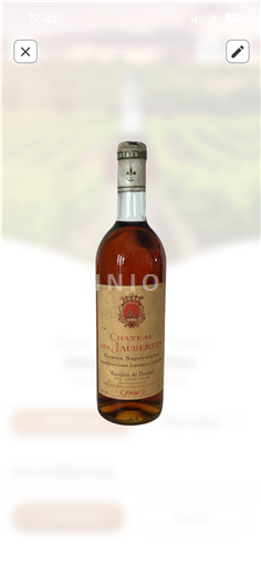 Burdeos Sainte-Croix-Du-Mont Château Jaufré Grande Sélection 1980