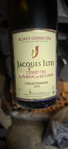 Elzas Alsace Grand Cru Grand Cru Jacques Iltis Grand Cru Altenberg de Bergheim 2013