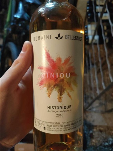 Sudoeste Jurançon Domaine Bellegarde Historique 2016