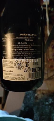 Valle del Loira Saumur-Champigny Bouvet-Ladubay Le Blason 2019