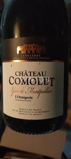 Langvedok Grès de Montpellier Château Comolet L'Orangerie 2021