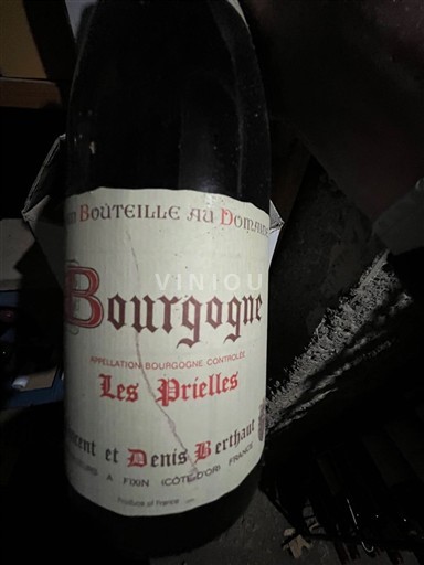 Bourgondië Bourgogne Laurent et Denis Berthaut Les Prielles 2000