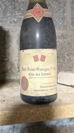 Burgundy Nuits-Saint-Georges Premier Cru Amsler-Lecouvreur Clos des Corvées 1982