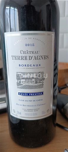 Bordeaux Château Terre d'Agnès Prestige 2015