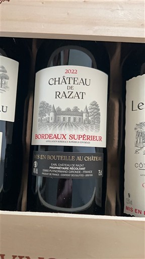 Bordeaux Bordeaux Supérieur Château Razat 2022