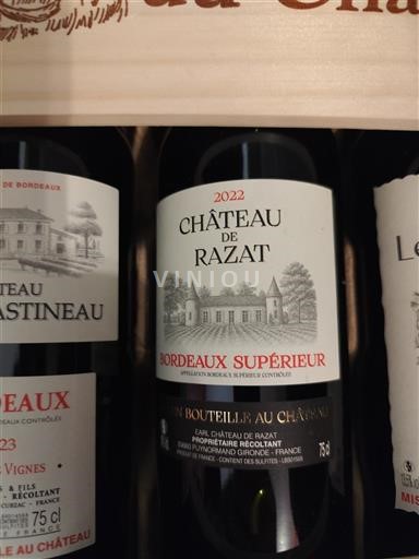 Bordoja Bordeaux Supérieur Château Razat 2022