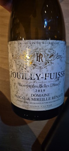 Burgundi Pouilly-fuissé Domaine Pascal & Mireille Renaud Réserve des Belles Dâmes 2019