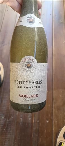Bourgondië Petit-Chablis Moillard Les Grappes d'Or 2021
