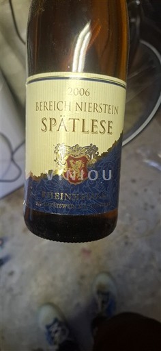 Rheinhessen Bereich Nierstein Spätlese 2006