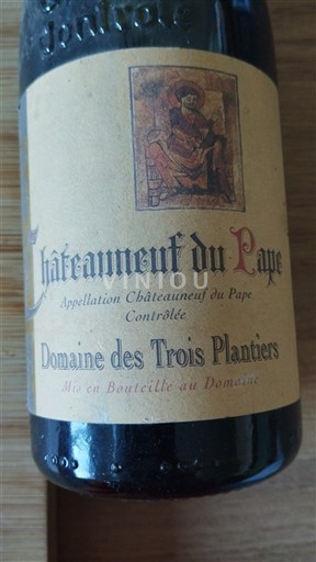 Rhônevallei Châteauneuf-du-Pape Domaine S Trois Plantiers Niet-geïntegreerd
