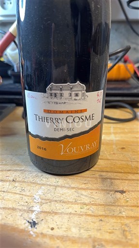 Loirevallei Vouvray Domaine Thierry Cosme 2016