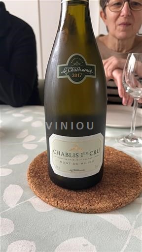 Burgundi Chablis Premier Cru La Chablisienne Mont de Milieu 2017