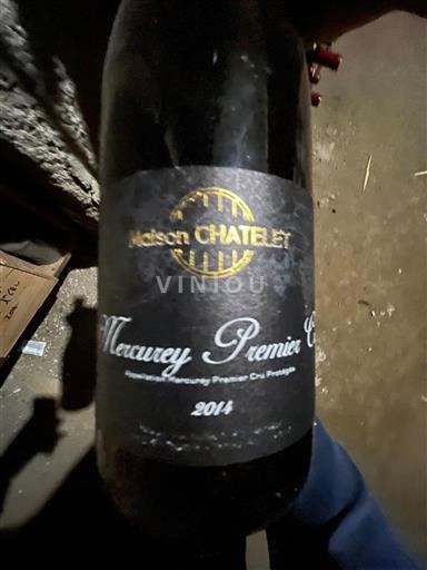 Burgundija Mercurey Premier Cru Maison Chatelet Mercurey Premier Cru 2014