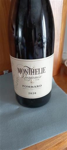 Burgundy Pommard Monthelie Benjamin 2020
