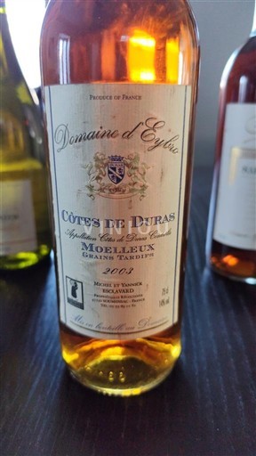 Sydväst Côtes-de-duras Domaine Eybro Moelleux Grains Tardifs 2003