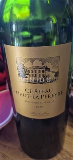 Bordeaux Bordeaux Supérieur Château Haut-La Péreye 2022