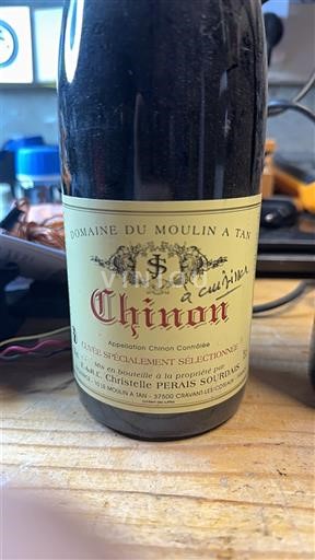 Vale do Loire Chinon Domaine Moulin à Tan à cuillir Não Sazonado