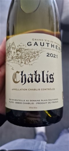 Burgundi Chablis Domaine Alain Gautheron 2021