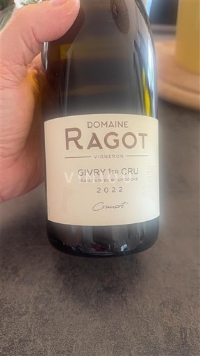 Burgundsko Givry Premier Cru Domaine Ragot Givry 1er Cru 2022