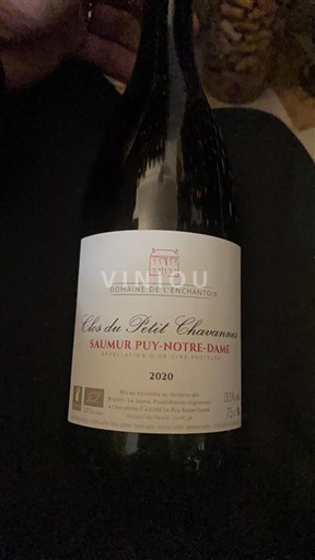 Vallée de la Loire Saumur Puy-Notre-Dame Domaine L'Enchantoir Clos du Petit Chavannes 2020