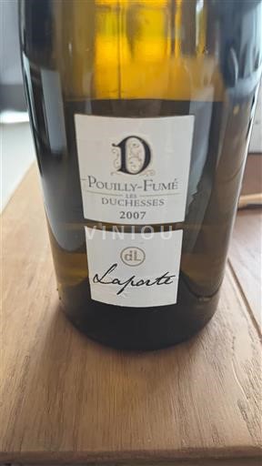 Vine Blanc sec Les Duchesses Laporte 2007 Frankrig Loire-dalen Pouilly-fumé AOC