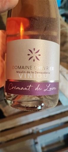 Loiren laakso Crémant de Loire Domaine Chevrier Moulin de la Devauderie Ei vuosikertaa