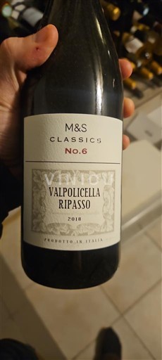 Vénétie Valpolicella Ripasso M&S Classics No.6 2018