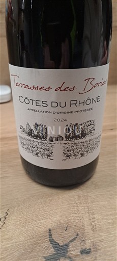 Rhônedalen Côtes du Rhône Terrasses des Bories 2024