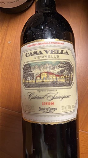 Katalonija Penedès Casa Vella d'Espiells Cabernet Sauvignon 1998