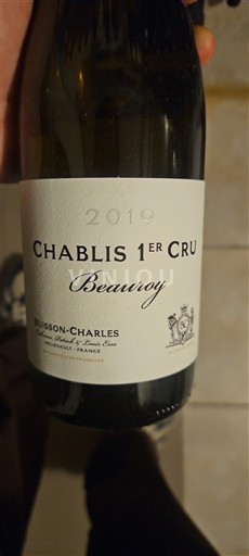 Rượu vang Blanc sec Beauroy Buisson-Charles 2019 Pháp Bourgogne Không được chỉ định AOC Premier Cru
