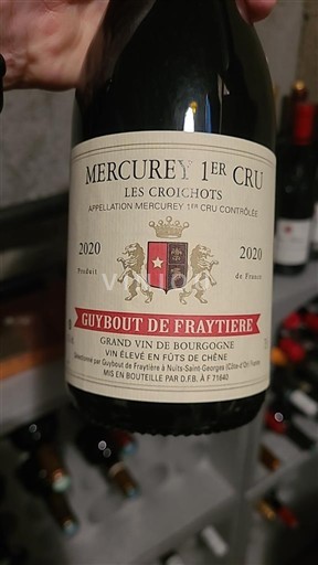 Burgundija Mercurey Premier Cru Guybout de Fraytière Les Croichots 2020