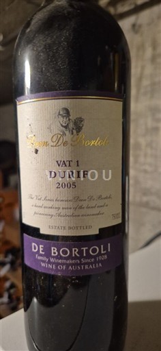 New South Wales Riverina De Bortoli Vat 1 Durif 2005
