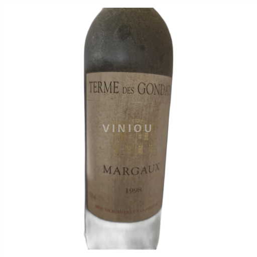 Vini Rouge sec Terme des Gondats 1998 Francia Bordeaux Margaux AOC