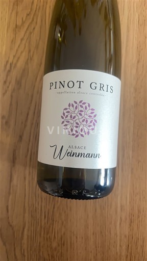 Alsace Weinmann Pinot Gris Không niên vụ