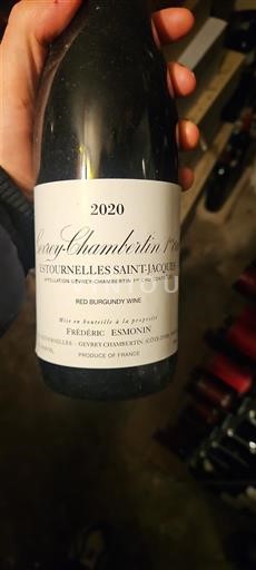 Bourgogne Gevrey-chambertin Premier Cru Frédéric Esmonin Les Estournelles Saint-Jacques 2020