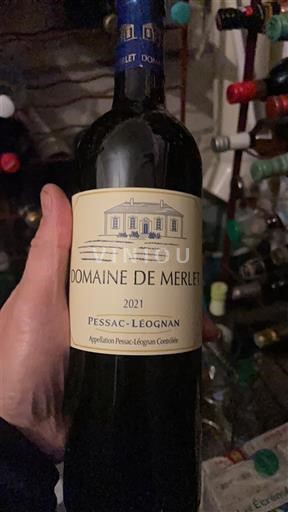 Bordeaux Pessac-Léognan Domaine Merlet 2021