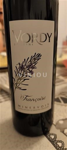 Linguadoca Minervois Domaine Vordy Françoise Senza annata