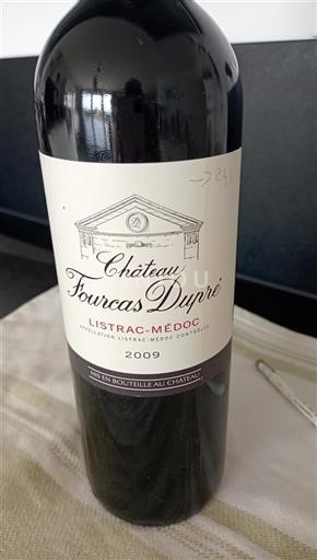 Bordeaux Listrac-Médoc Château Fourcas Dupré 2009