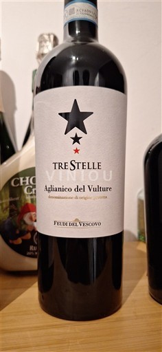 Basilicata Wines Aglianico del Vulture Feudi del Vescovo Tre Stelle Non-Vintage