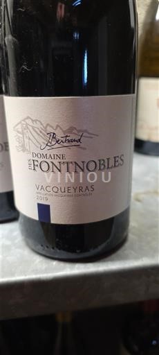 Rhônen laakso Vacqueyras Domaine S Fontnobles 2019