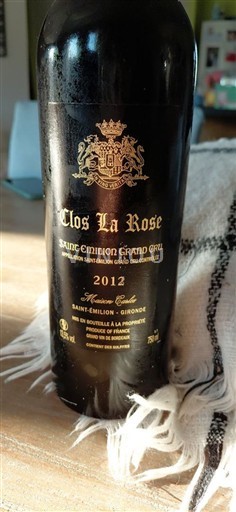 Bordeaux Saint-Émilion Grand Cru Grand Cru Clos La Rose Maison Cale 2012